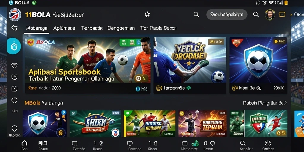 Tampilan antarmuka pengguna aplikasi 11BOLA dengan berbagai opsi taruhan.