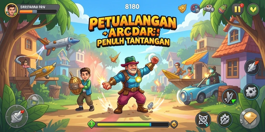 Tampilan menarik dari gameplay 8180 yang menantang dan seru.