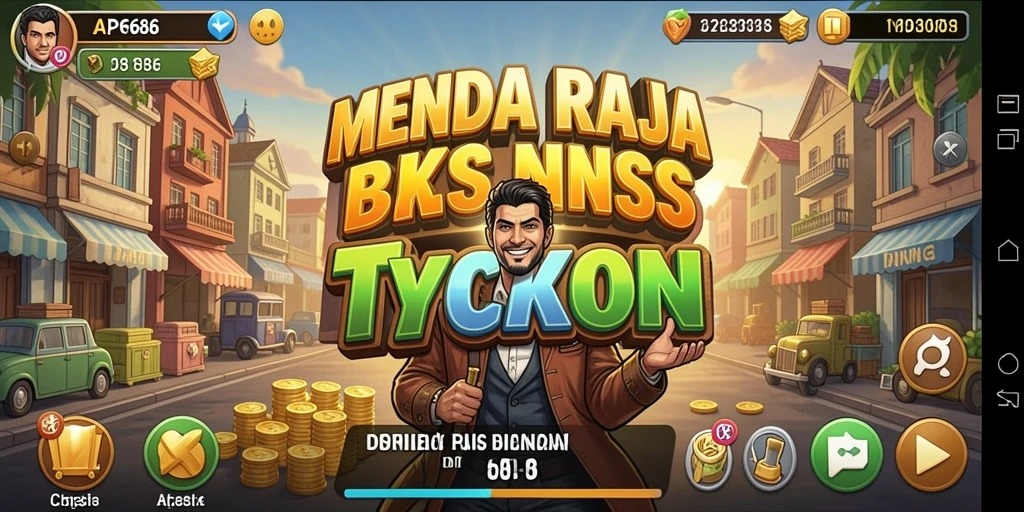 Screenshot AP686 menampilkan pemain yang sedang mengelola bisnis Tycoon.