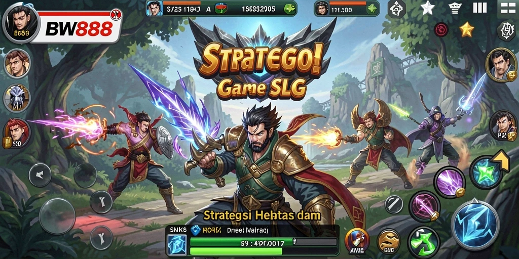 Tampilan gameplay menarik dari BW888 yang menampilkan pertempuran strategis.