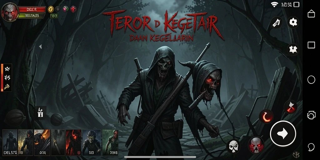 Tampilan gameplay menegangkan dari DELTA575 dengan momen-momen seram yang mendebarkan.