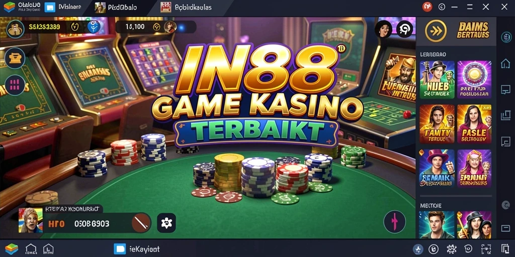 Tangkapan layar gameplay IN88 yang menampilkan keseruan permainan Kasino.