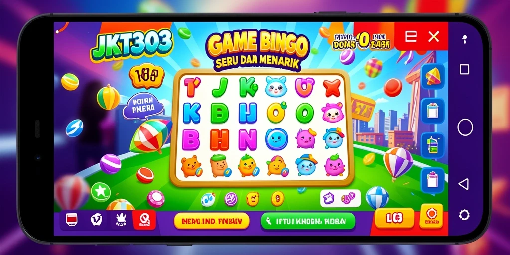 Gameplay seru dalam aplikasi Bingo JKT303 dengan desain menarik.