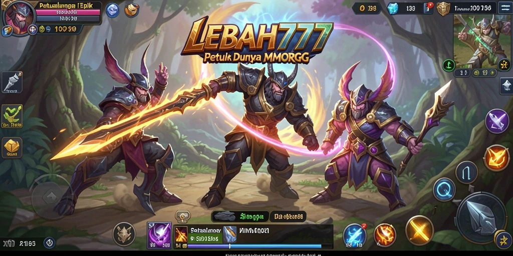 Tampilan gameplay utama LEBAH777 yang menakjubkan dan penuh aksi.