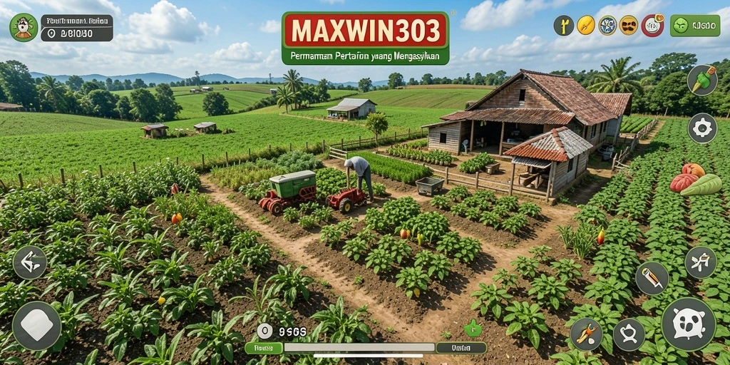 Tampilan gameplay menarik di dunia pertanian MAXWIN303.
