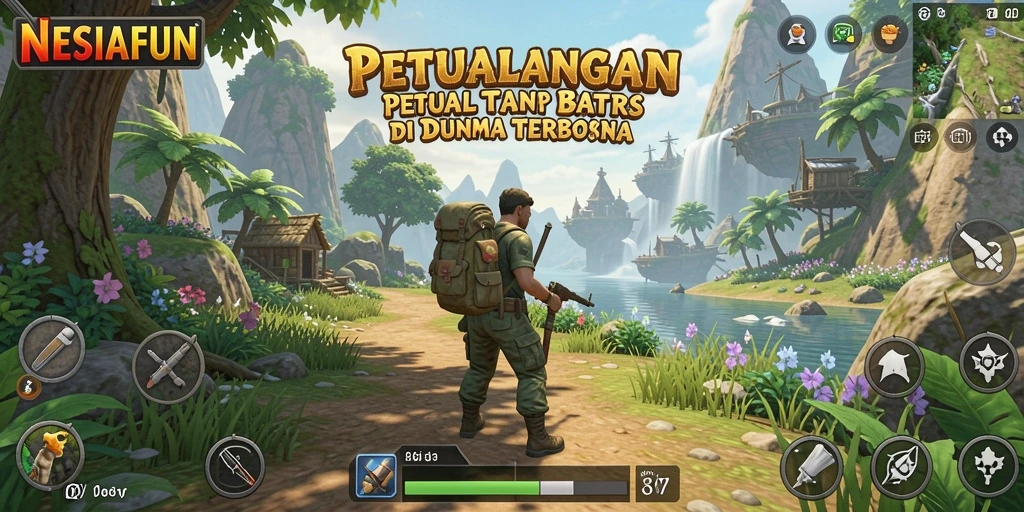 Screenshot tampilan gameplay Open World di NESIAFUN.
