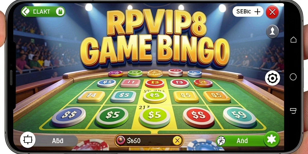 Screenshot gameplay RPVIP8 menampilkan keseruan bermain Bingo.
