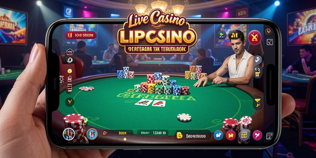 Tampilan gameplay Live Casino yang menakjubkan dan interaktif.