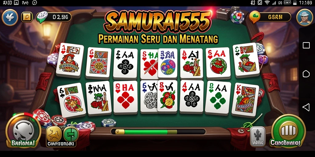 Tampilan gameplay menarik dari SAMURAI555 yang penuh tantangan.