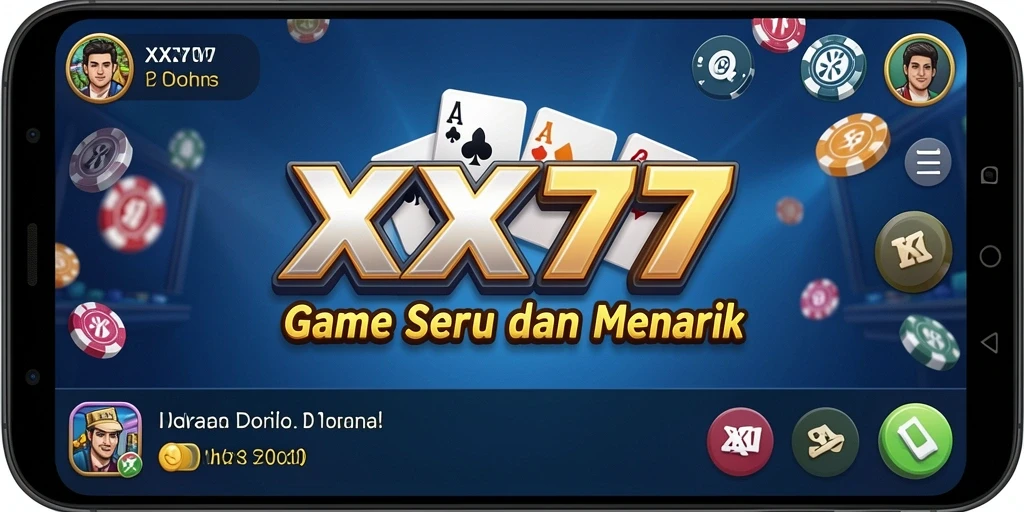 Tampilan gameplay Domino yang seru di XXX777.